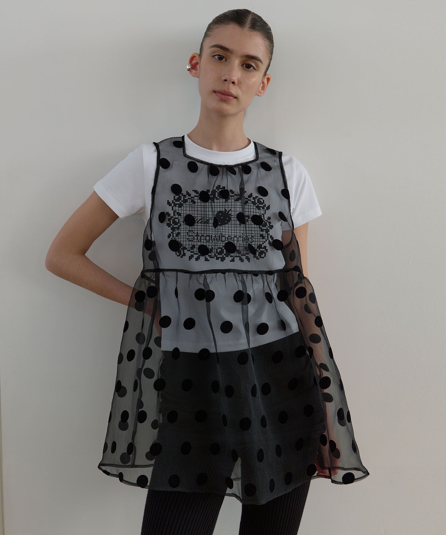 ● MA JOURNEE ● SHEER DOT ORGANZA DRESS_BLACK MUSINSA | MA JOURNEE SHEER DOT ORGANZA DRESS_BLACK