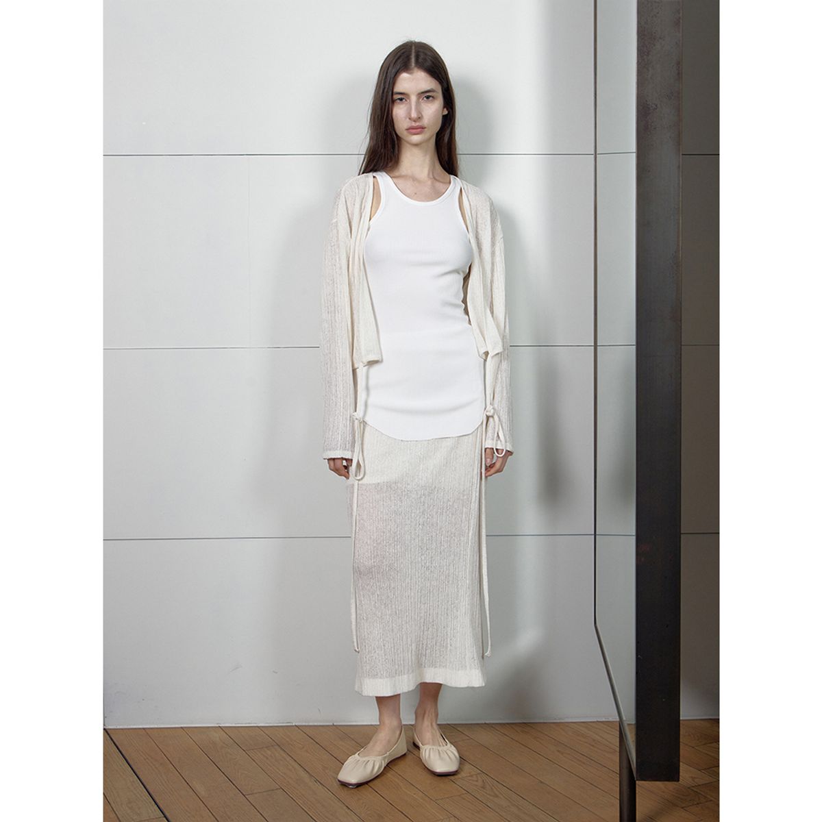 퍼블리카엑스(PUBLICKA X) JARDIN SKIRT IVORY