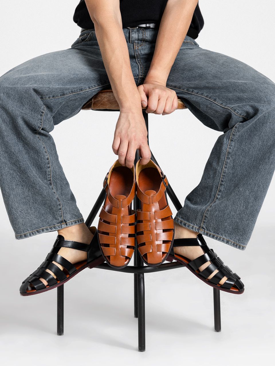 サンダル・ミュール ^MACMOC^ Blaze Musinsa Edition Strap Sandals 55Cm Blaze_musi Shop Sandals & Slippers at MUSINSA