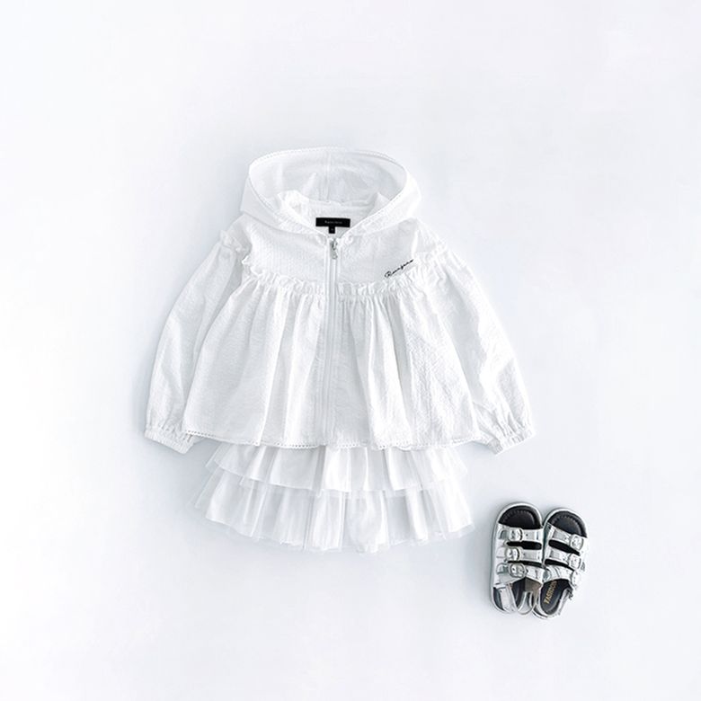 (시어서커)캐롯 바람막이+앤유 캉캉 스커트(아이보리)SET