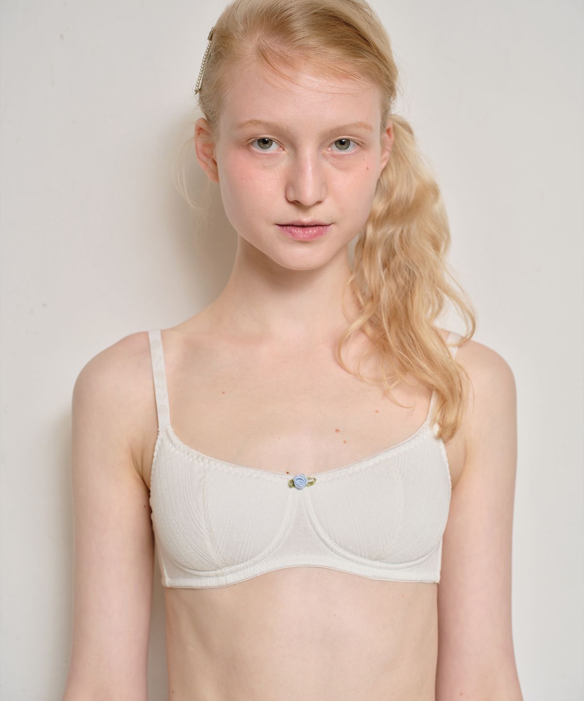 타입서비스(TYPESERVICE) TXT X TSW Eyelet Wireless Bralette [Ivory]