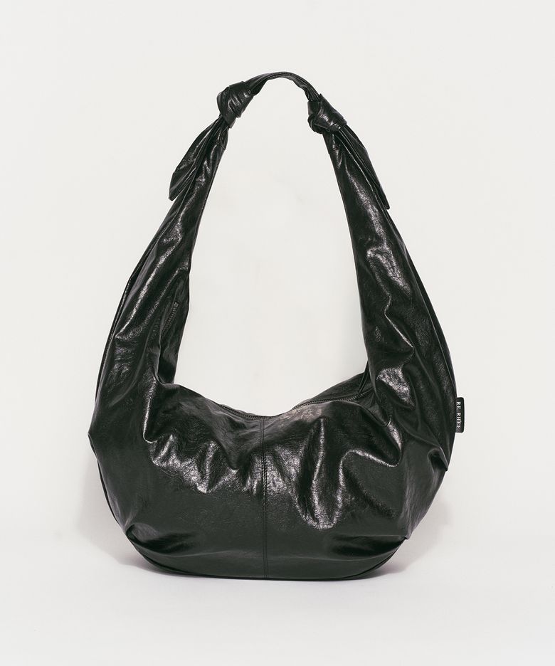 SLOUCHY HOBO BAG BLACK