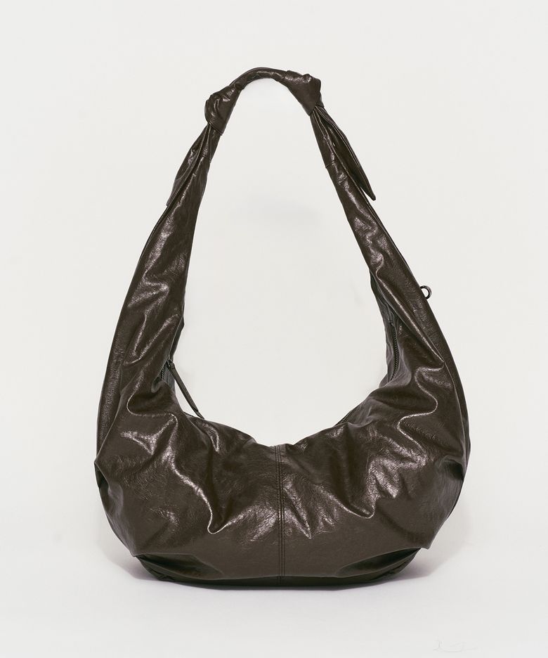 SLOUCHY HOBO BAG KHAKI BROWN