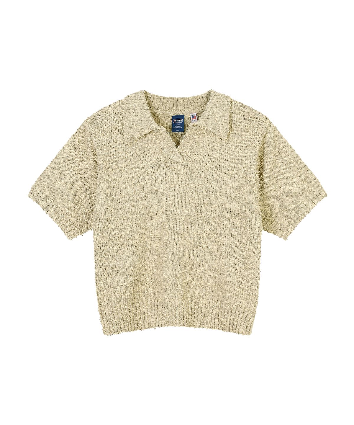 아웃도어 프로덕츠(OUTDOOR PRODUCTS) W OPEN COLLAR CROP KNIT (BEIGE)