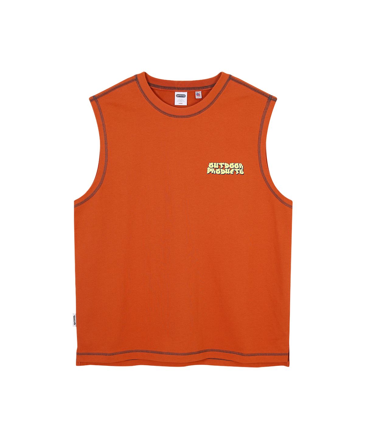 아웃도어 프로덕츠(OUTDOOR PRODUCTS) COLOR STITCH SLEEVELESS (BRICK)