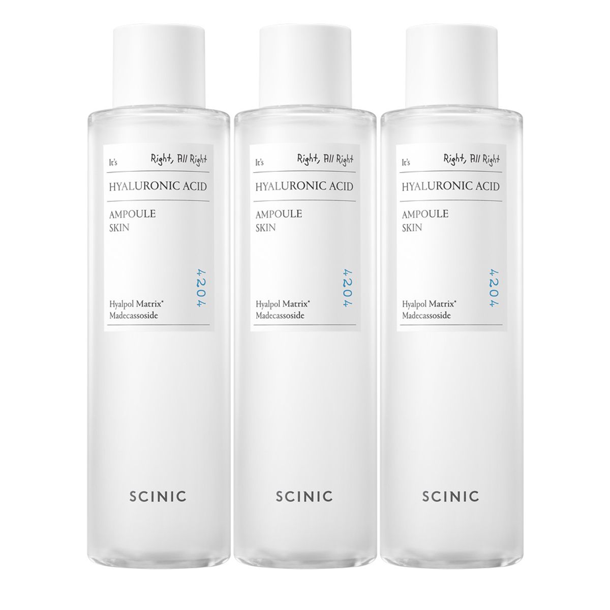 싸이닉(SCINIC) 히아루론산 앰플스킨 300ml 3개