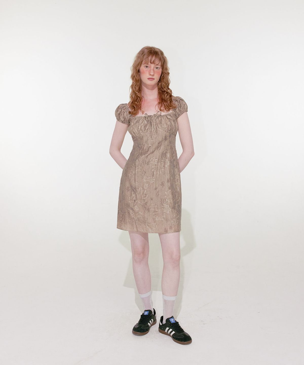 루루서울(LOULOUSEOUL) Muddy Baby Dress (Brown)