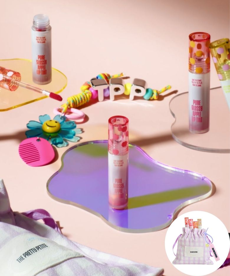 TPP 퓨어글로시 애플립 틴트 3color 선택(파우치 키링증정)