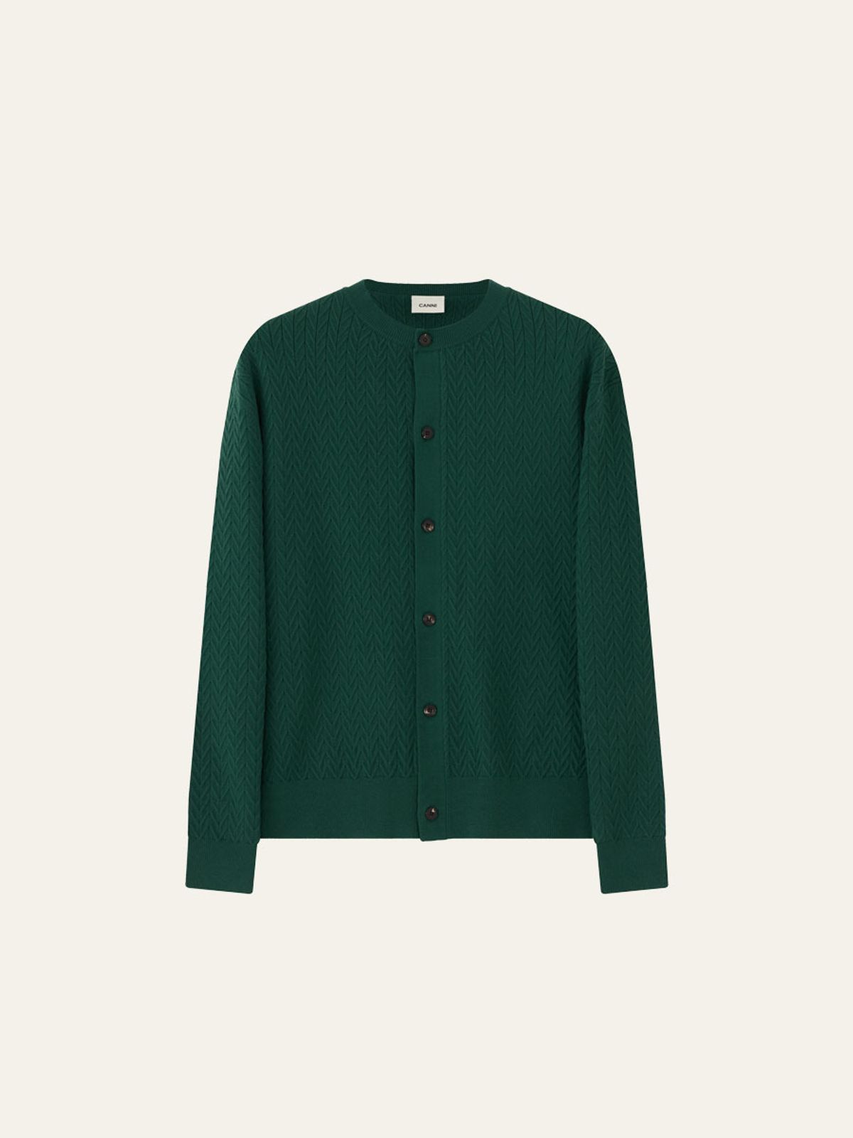 카니(CANNI) Mini Cable Cardigan (DarkGreen)
