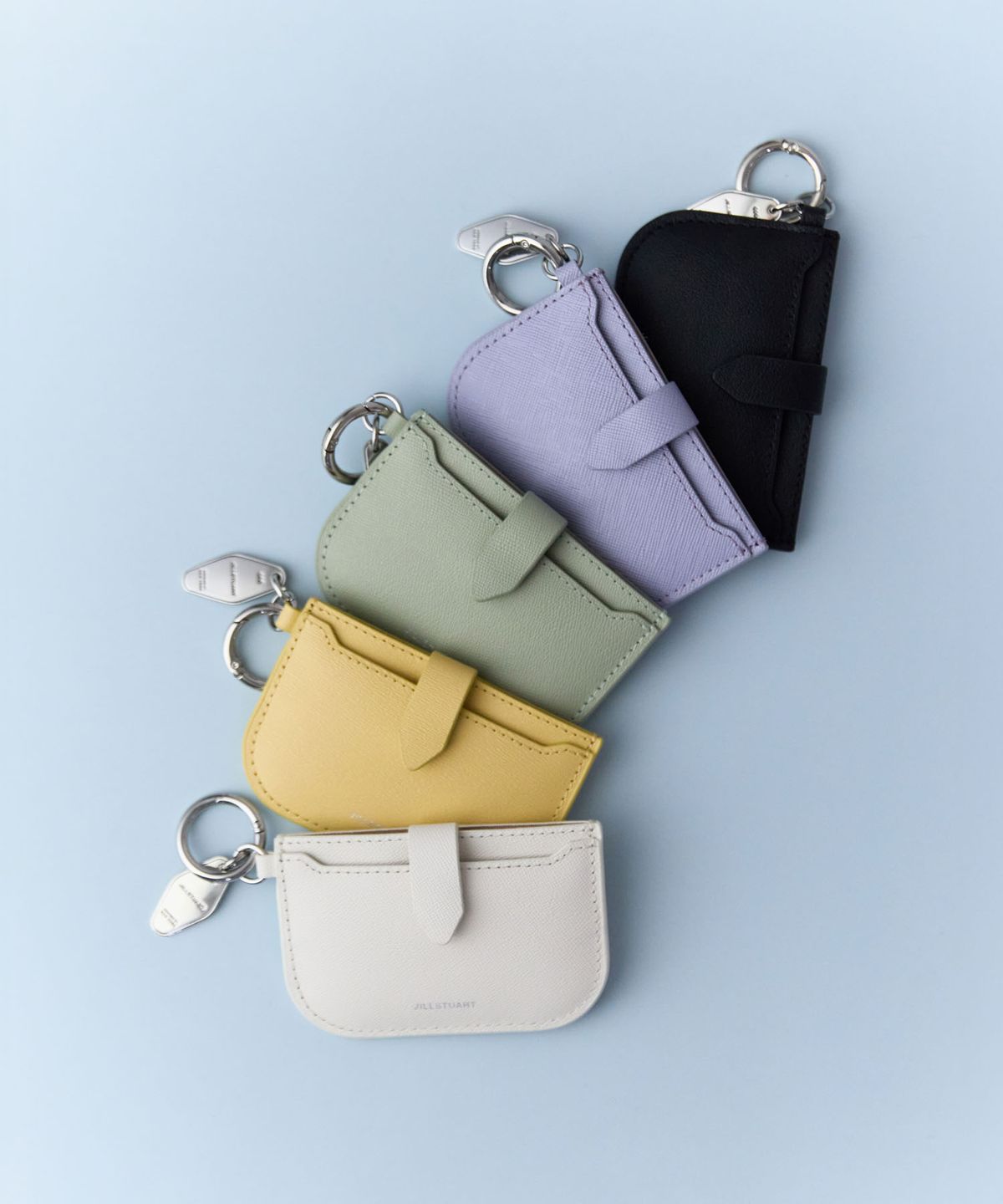 질스튜어트액세서리(JILLSTUART ACC) [보우2][키링포함] 소가죽 카드지갑 겸 참장식 5color