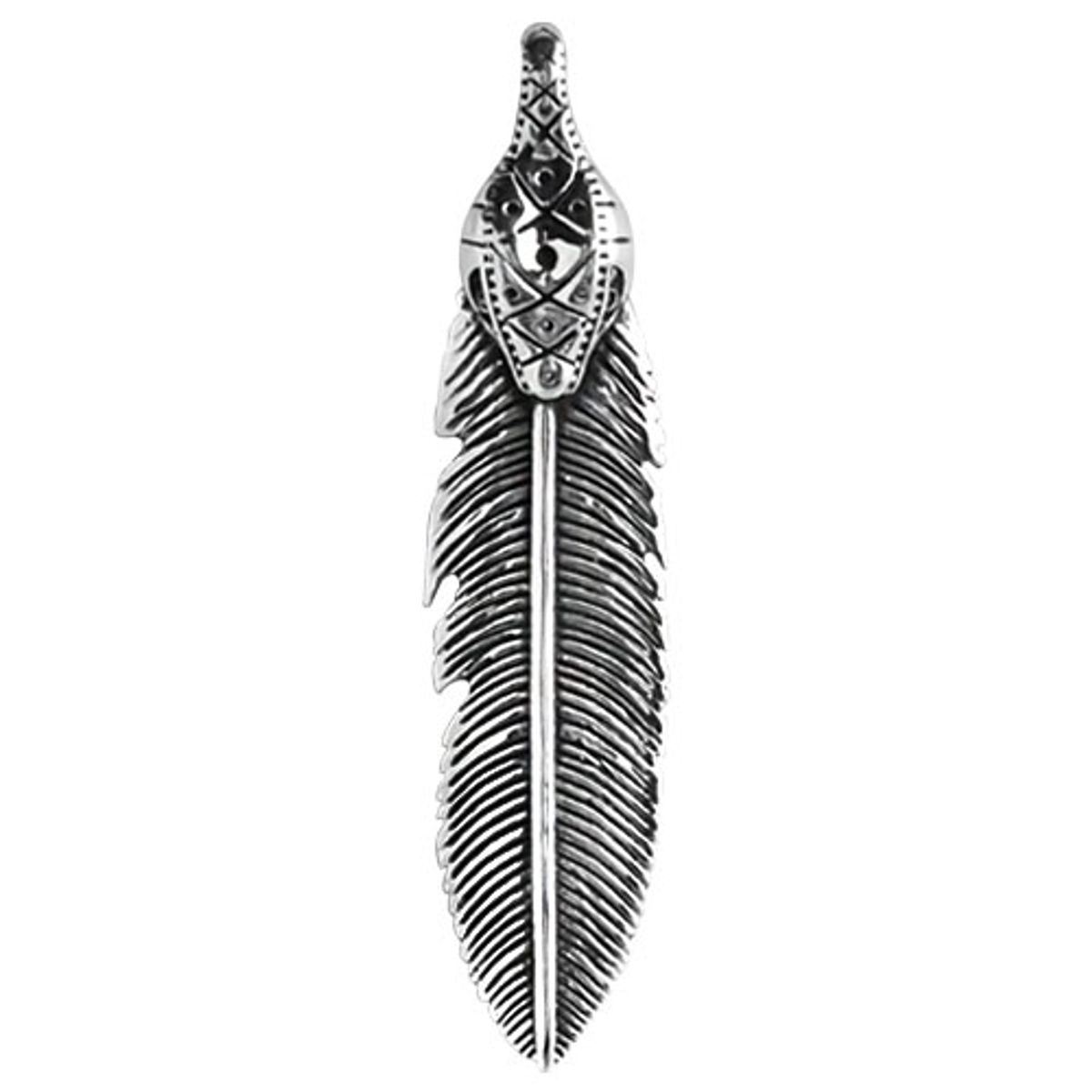 어나니머스아티즌(ANONYMOUS ARTISAN) Oldschool Snake Feather Pendant