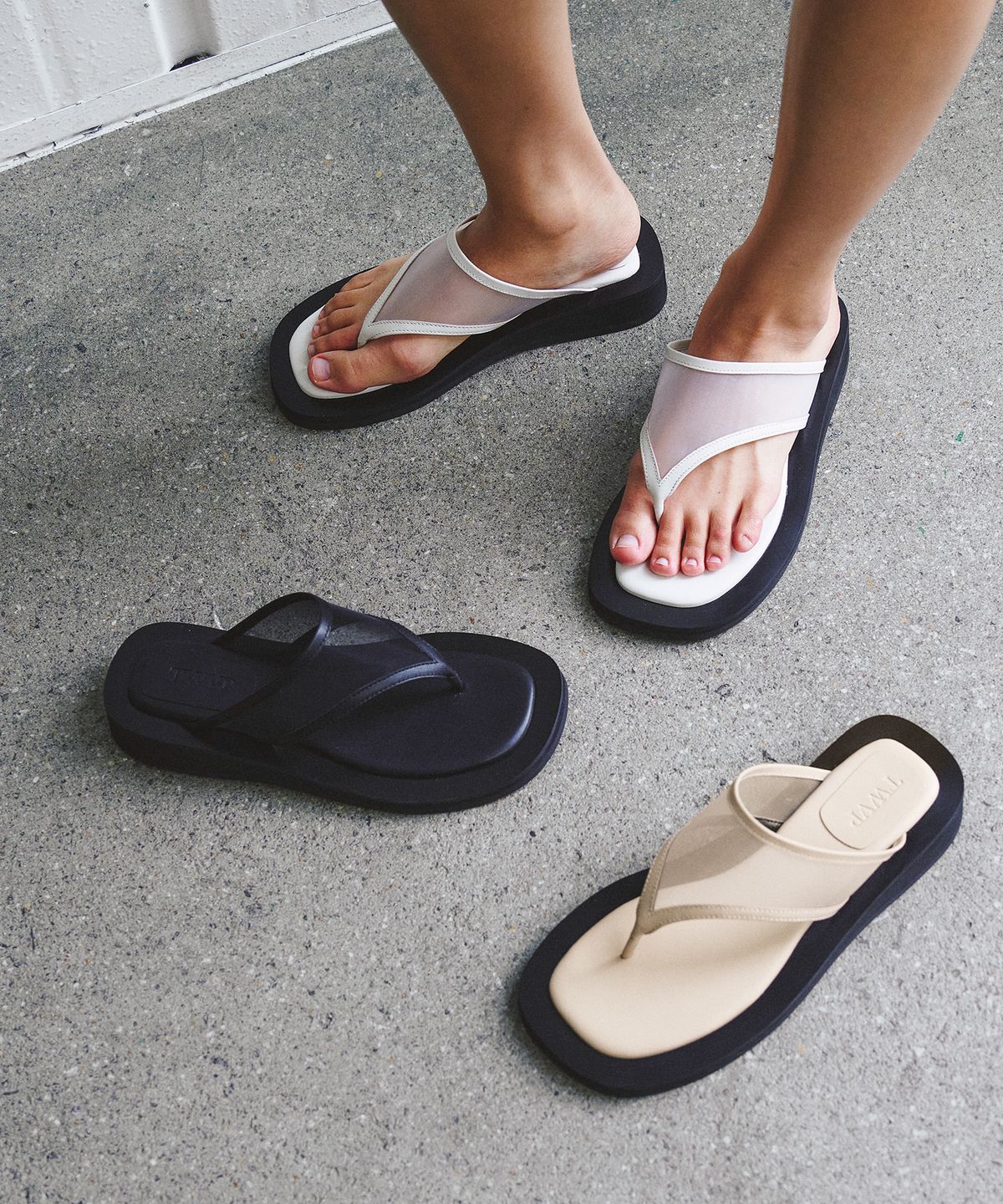 트윗비피(TWVP) Puree Flip-Flop 퓨어 플립플랍 25S11(3colors)