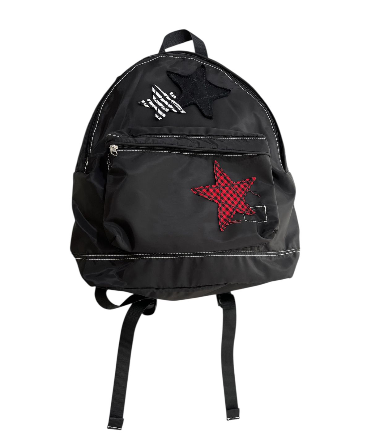 스케이터락(SK8ER ROCK) Star Patchwork Backpack ((black))