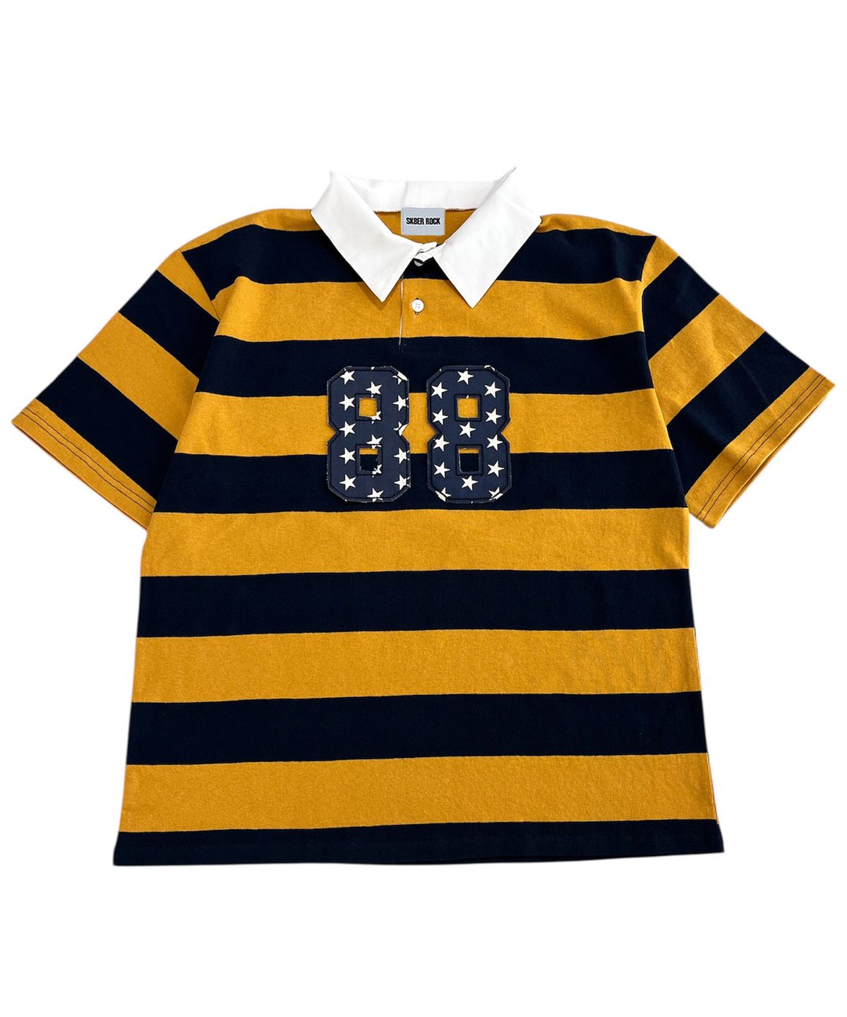 스케이터락(SK8ER ROCK) 88 Stripe Rugby Shirt ((mustard*navy))