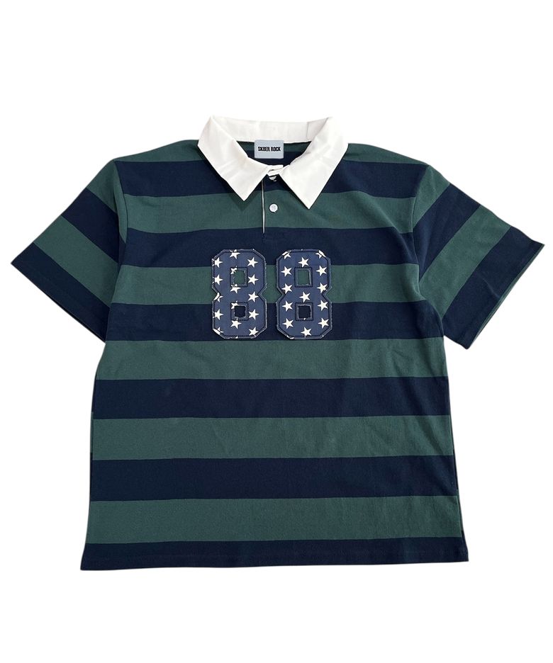88 Stripe Rugby Shirt ((d/green*navy))