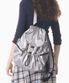 mini ver. flap backpack_Glittery silver