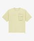 NT7UR18L 화이트라벨 아이라 포켓 반팔 라운드티_CUSTARD