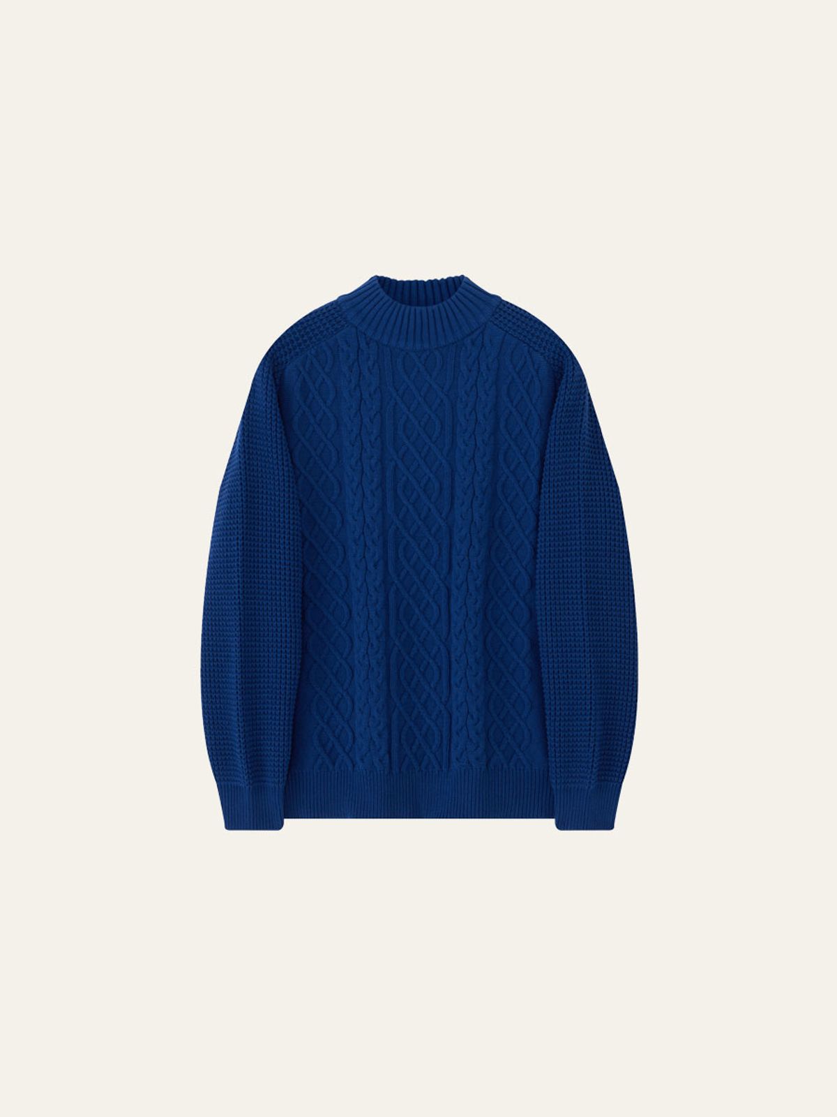 카니(CANNI) Cable Raglan Sewater (Blue)