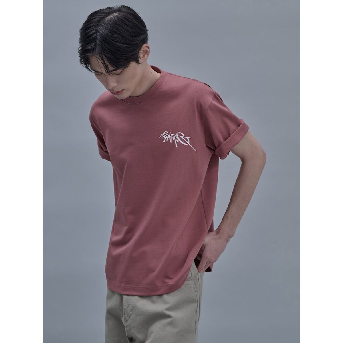 시프트지(SHIFT.G) SHIFT Graphic Round Tshirt  Pink