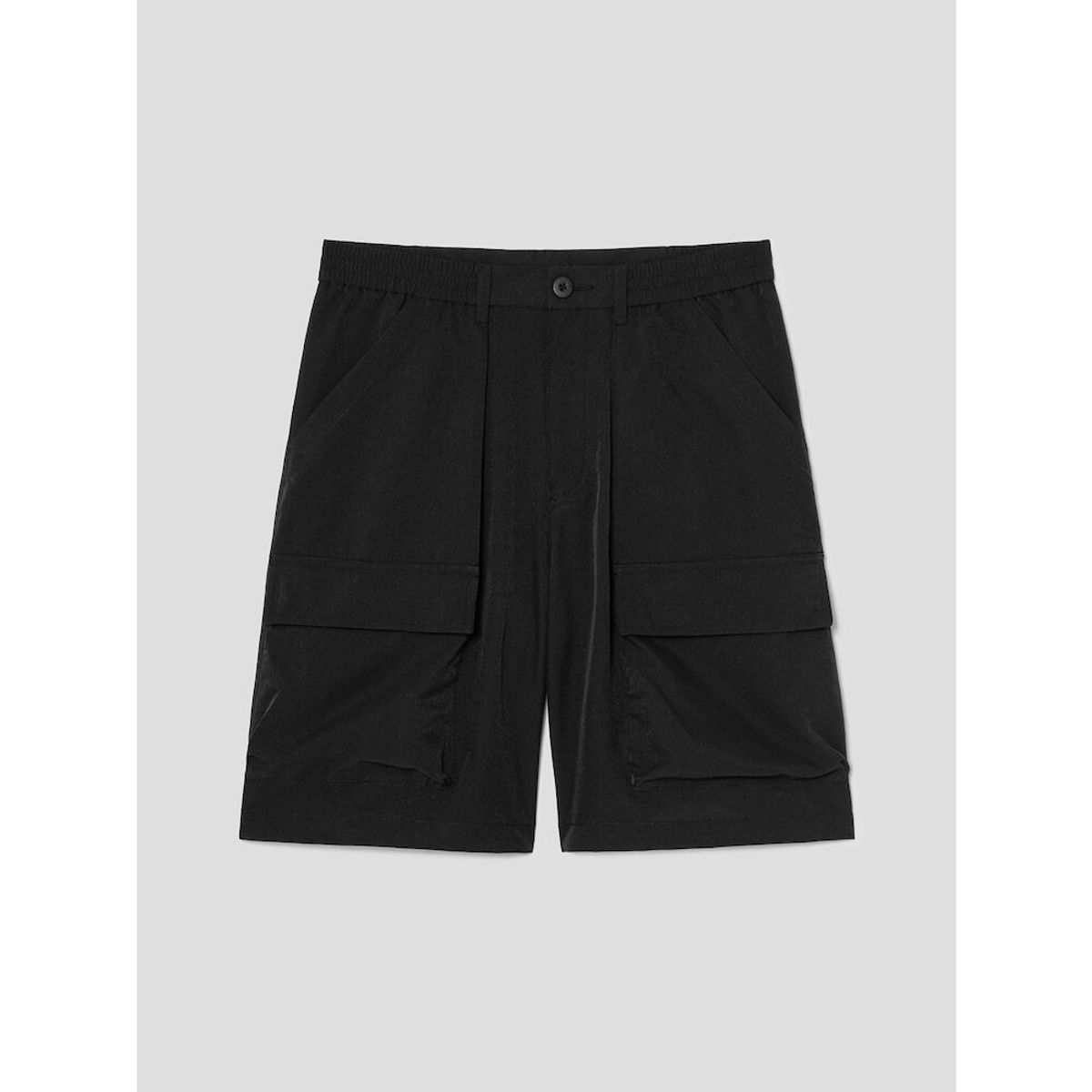 시프트지(SHIFT.G) Microdot Pleats Cargo Shorts  Black