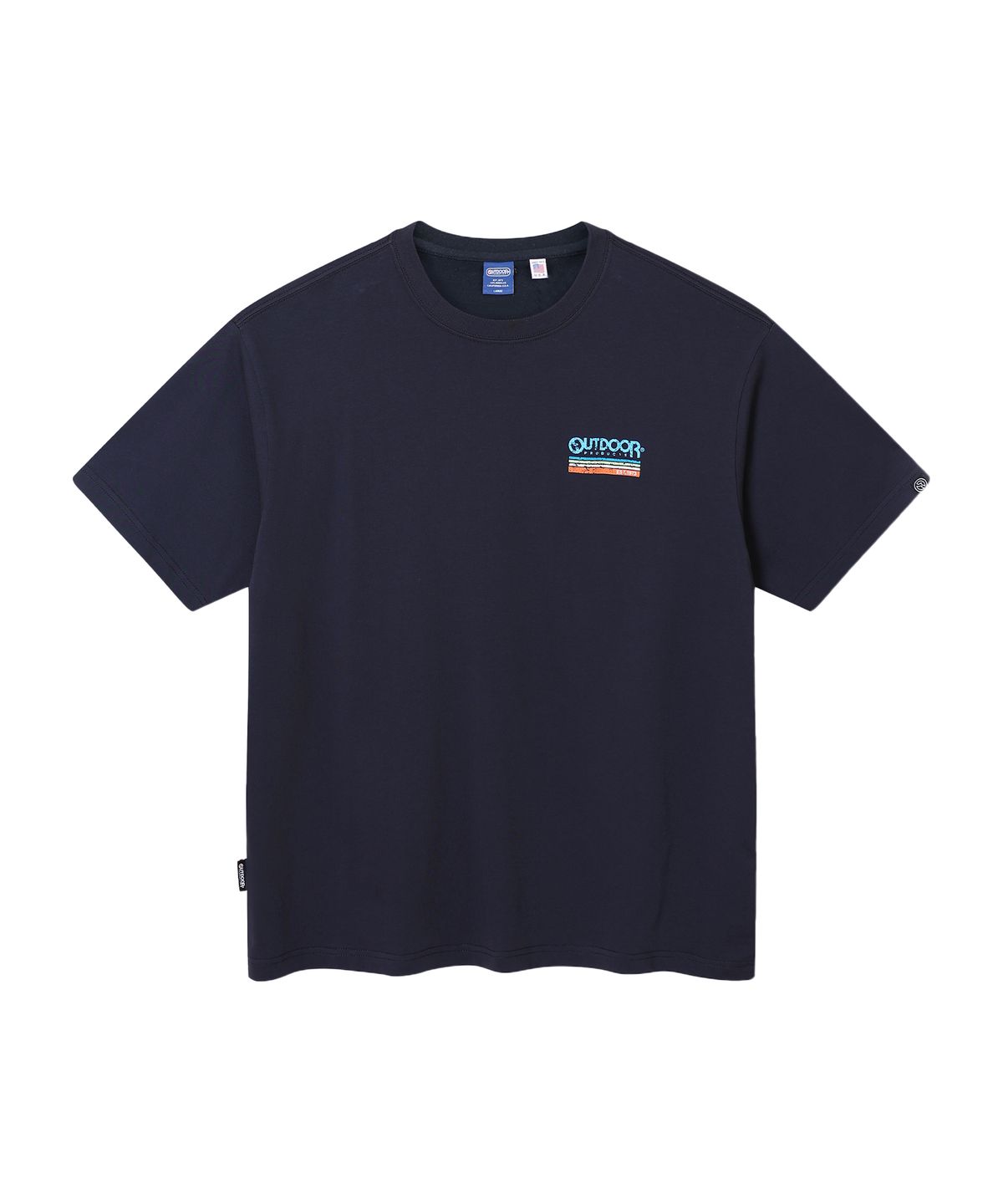아웃도어 프로덕츠(OUTDOOR PRODUCTS) ESSENTIAL PANORAMA HALF SLEEVES (NAVY)