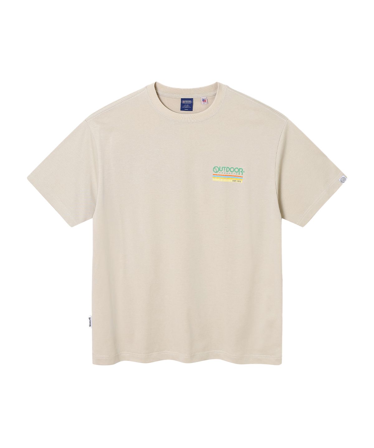 아웃도어 프로덕츠(OUTDOOR PRODUCTS) ESSENTIAL PANORAMA HALF SLEEVES (BEIGE)