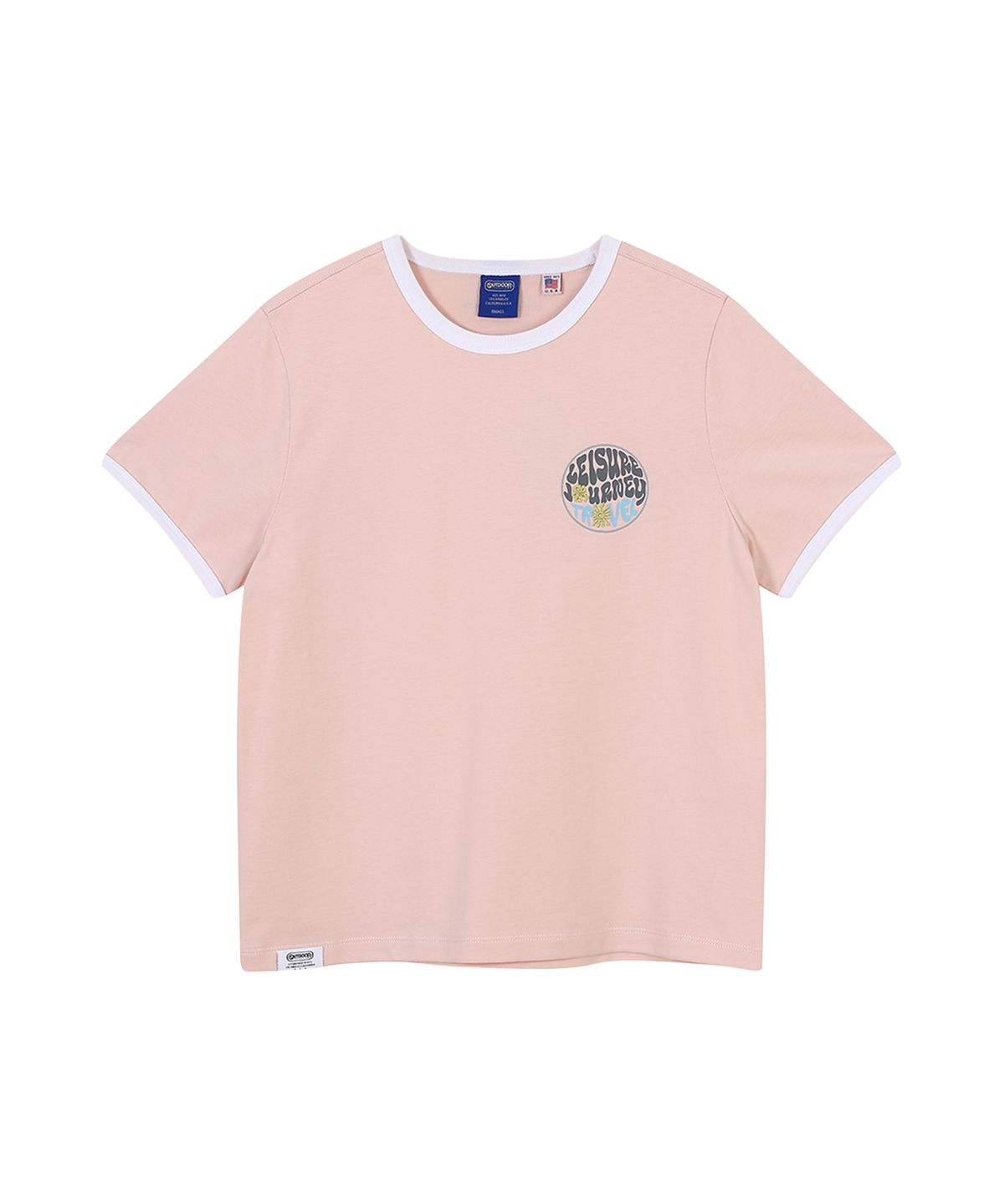 아웃도어 프로덕츠(OUTDOOR PRODUCTS) W LEISURE TRAVEL HALF SLEEVES (INDIE PINK)