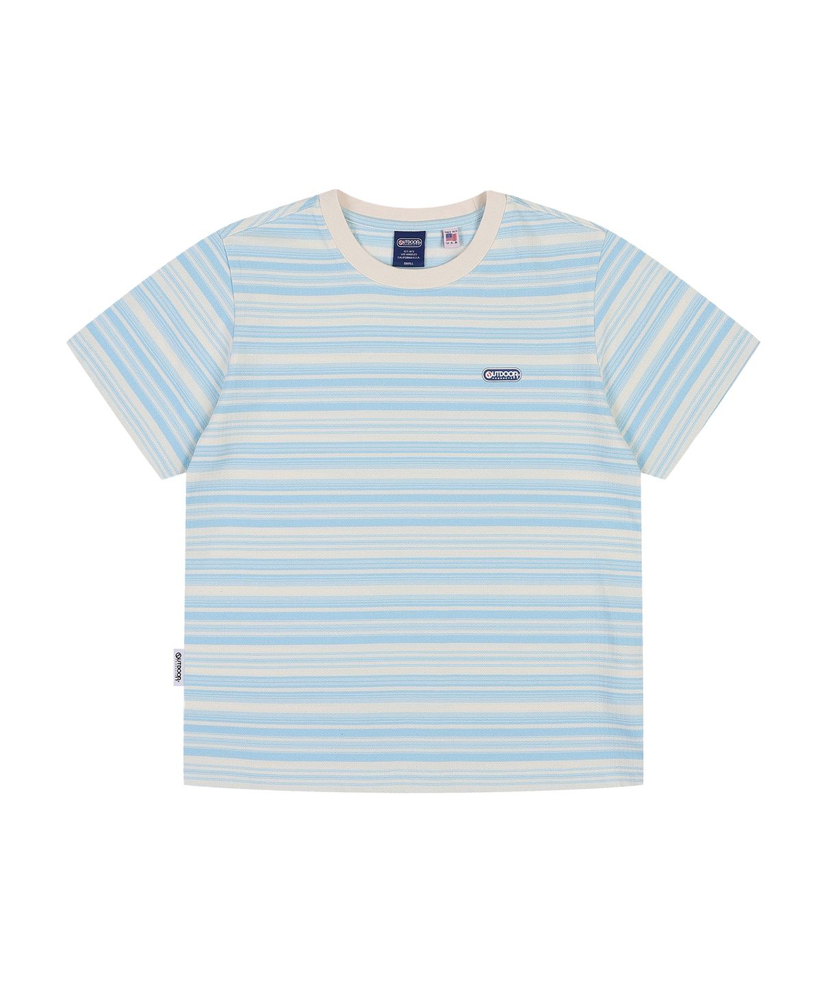 아웃도어 프로덕츠(OUTDOOR PRODUCTS) W STRIPE SHORT SLEEVE (BLUE)