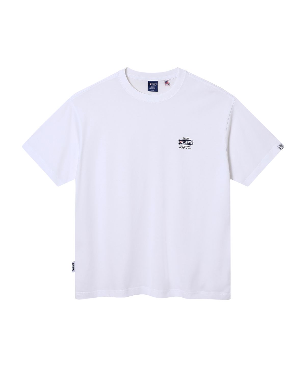 아웃도어 프로덕츠(OUTDOOR PRODUCTS) COLOR MULTI LOGO HALF SLEEVES (WHITE)