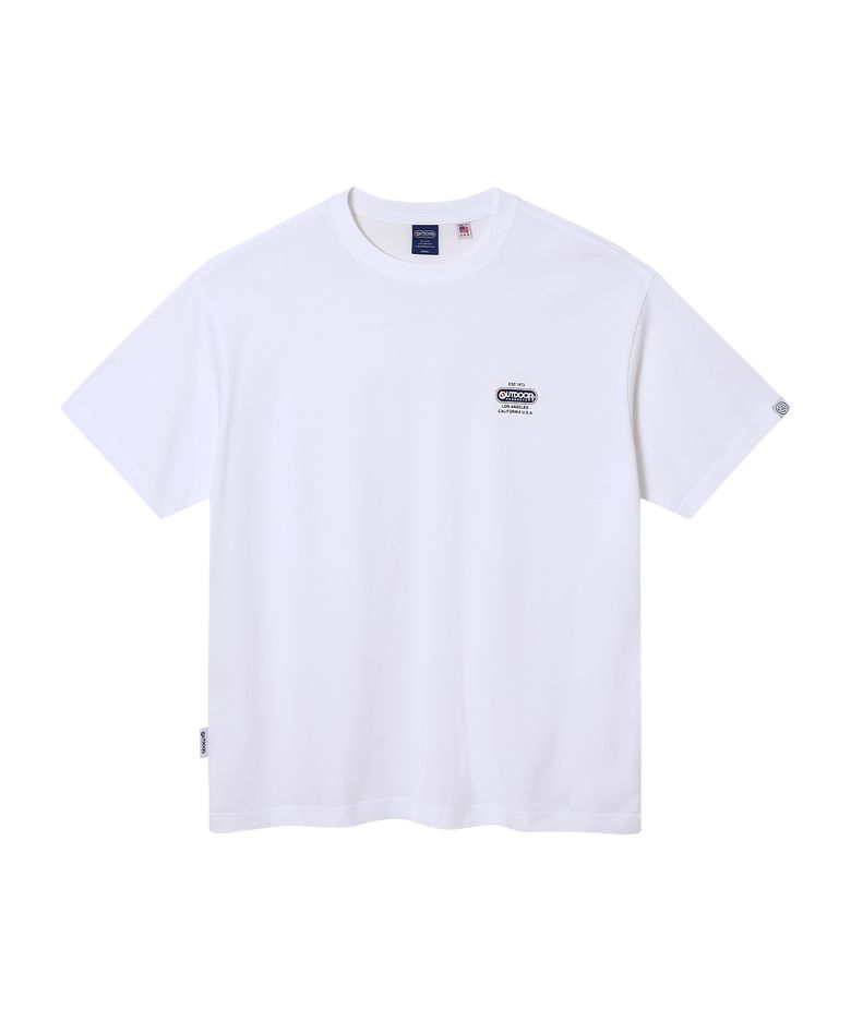 COLOR MULTI LOGO HALF SLEEVES (WHITE)