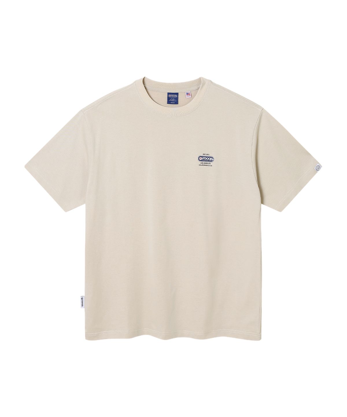 아웃도어 프로덕츠(OUTDOOR PRODUCTS) COLOR MULTI LOGO HALF SLEEVES (BEIGE)