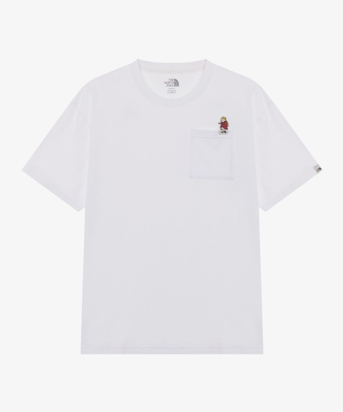 노스페이스(THE NORTH FACE) NT7UR22K 포켓 EX 반팔 라운드티 WHITE