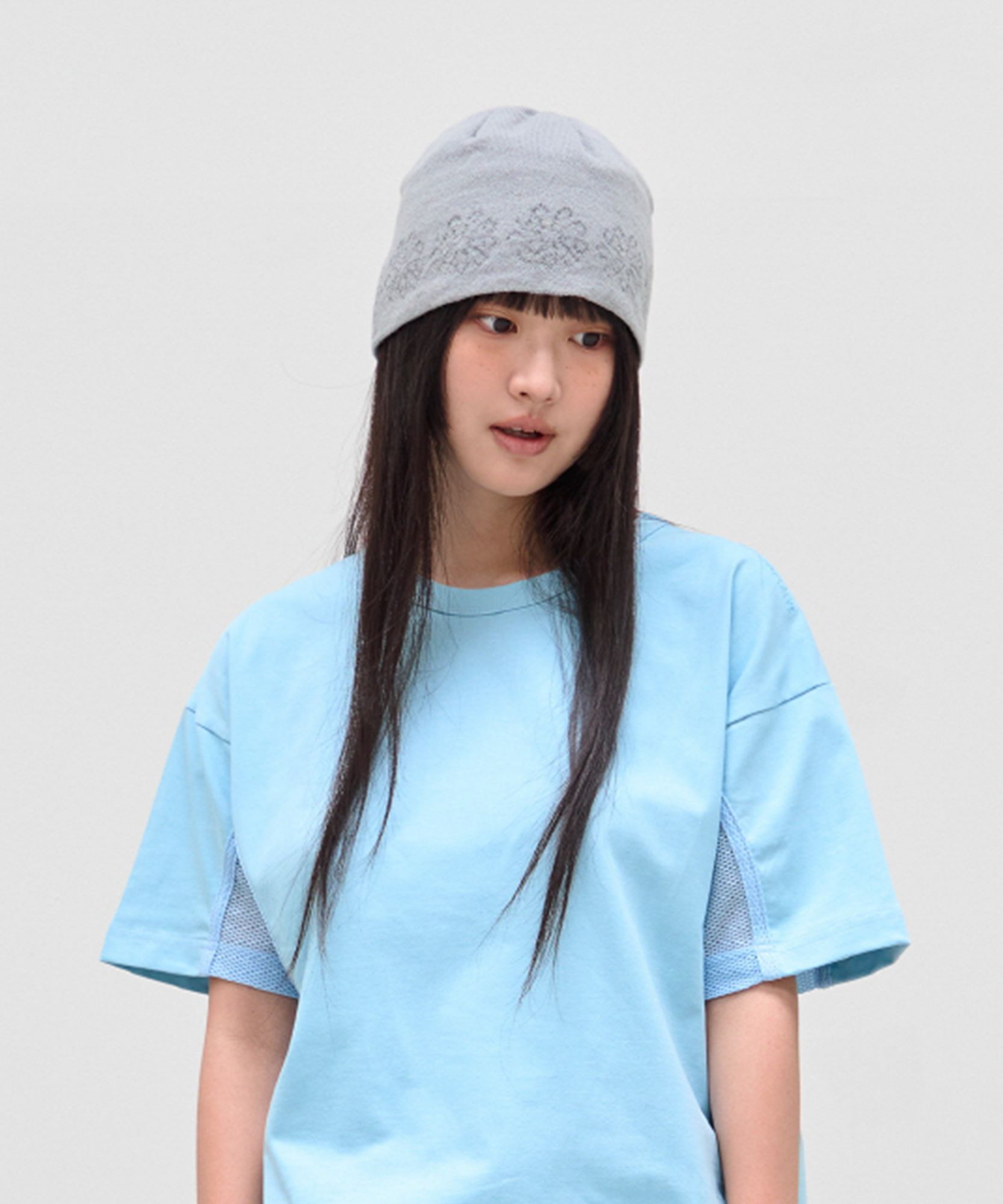 ジッピーアンドミー MUSINSA公式 | 9999ARCHIVE Linking Flower Jacquard Beanie