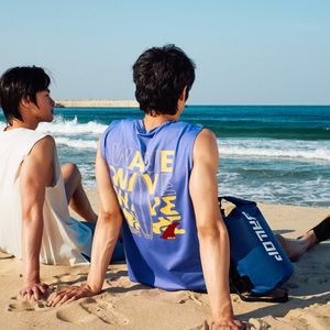 라인업 슬리브리스 래쉬가드 퍼플