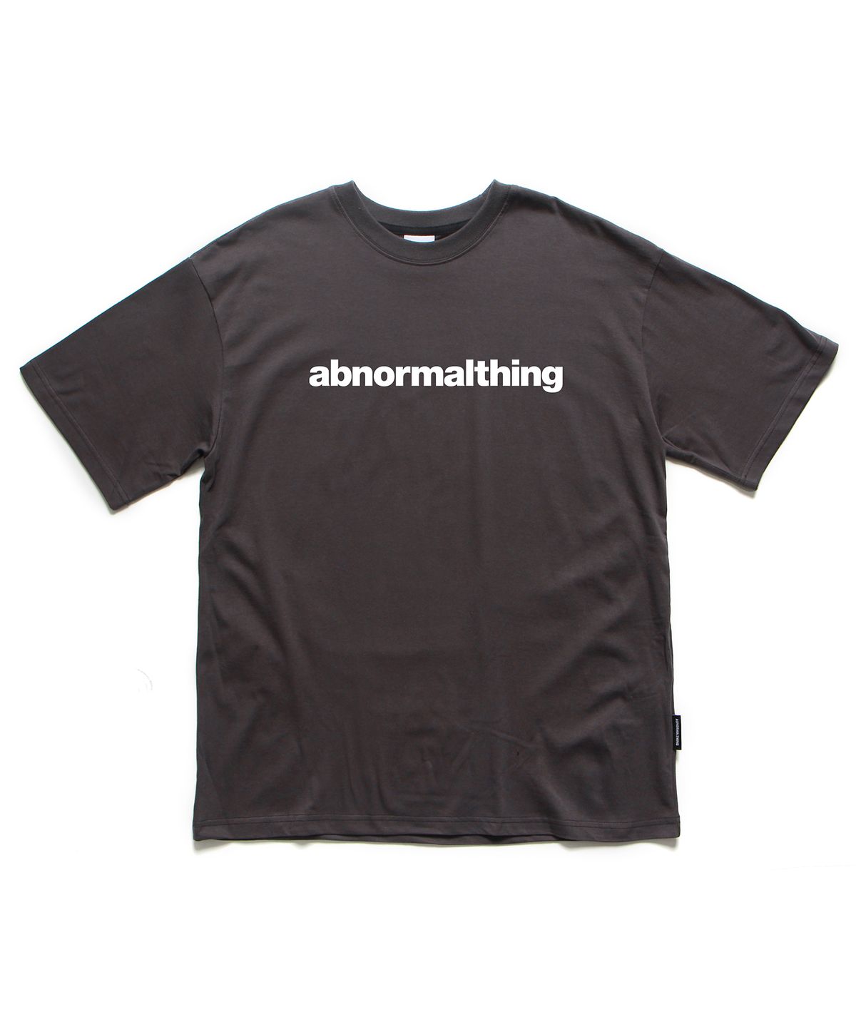 앱놀머씽(ABNORMALTHING) 베이직라인 티셔츠 차콜 (BASICLINE T-SHIRT CHARCOAL)