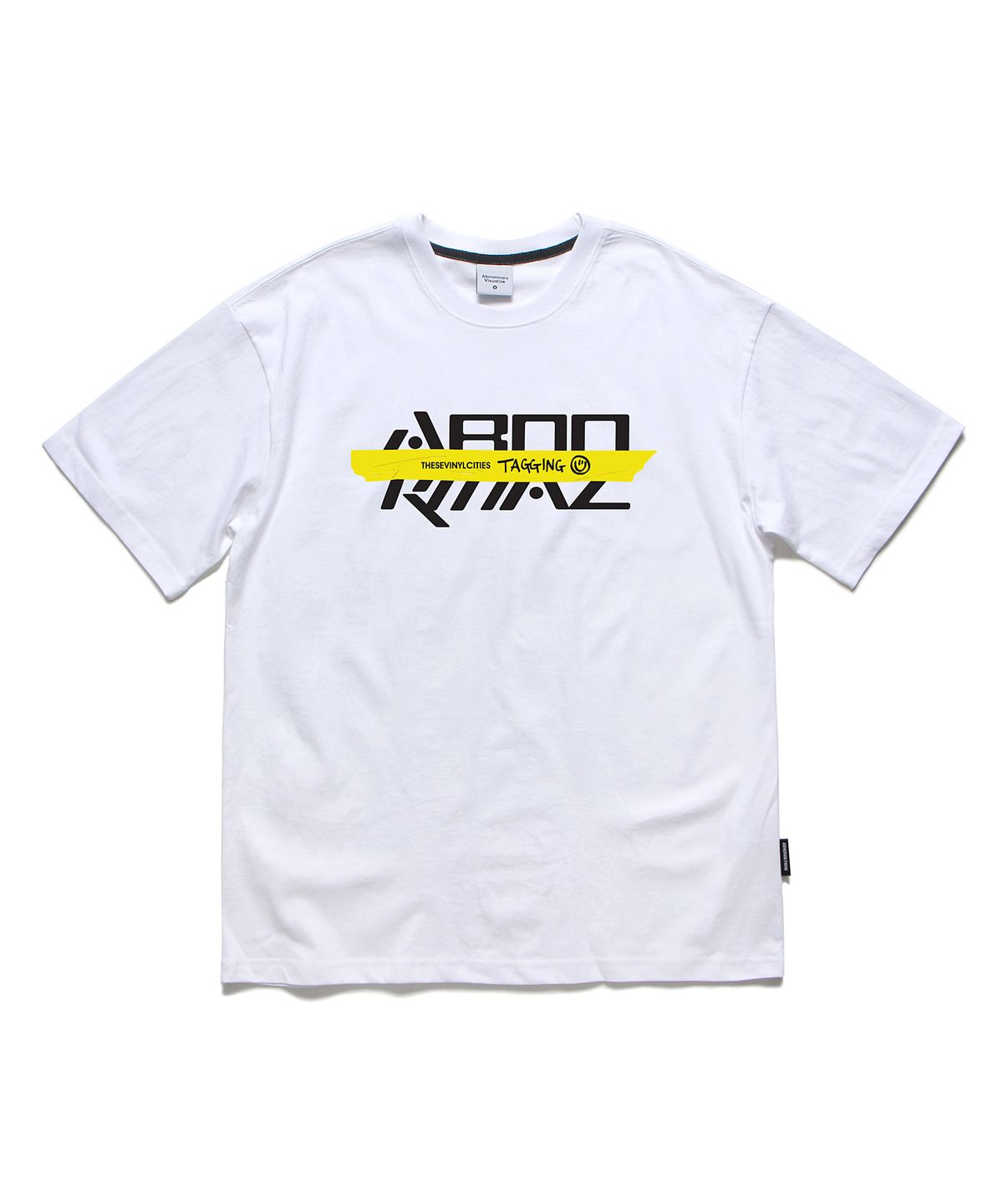 앱놀머씽(ABNORMALTHING) 태깅 티셔츠 화이트 (TAGGING T-SHIRT WHITE)