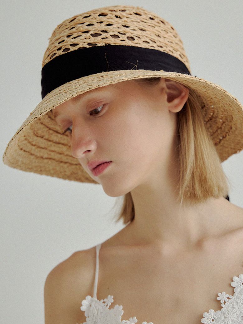 Raiden raffia floppy hat