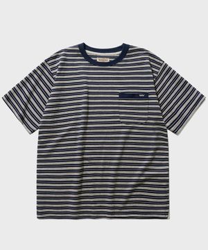 스트라피 포켓 반팔티셔츠 다크네이비 SJST7795