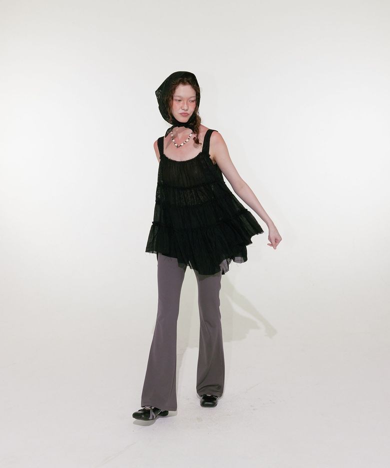 Swan Lace Blouse (Black)