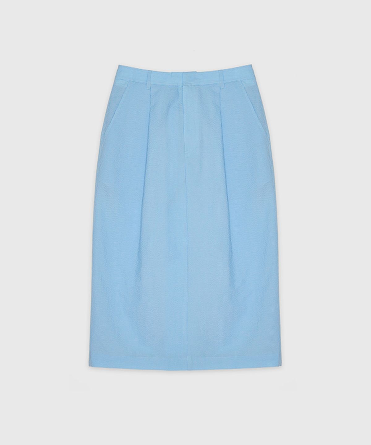 더룸(THELOOM) SEERSUCKER SKIRT_BLUE