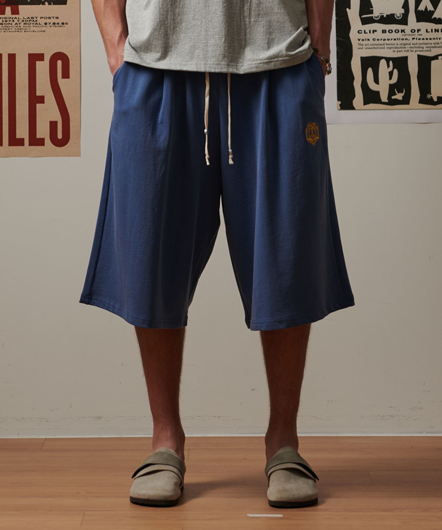 ☆関税込☆Beyond Closet★NOMANTIC COTTON SHORT SWEAT PANT.S XYXIONGMAO Shorts Hip Hop Sweatpants Techwear Overalls