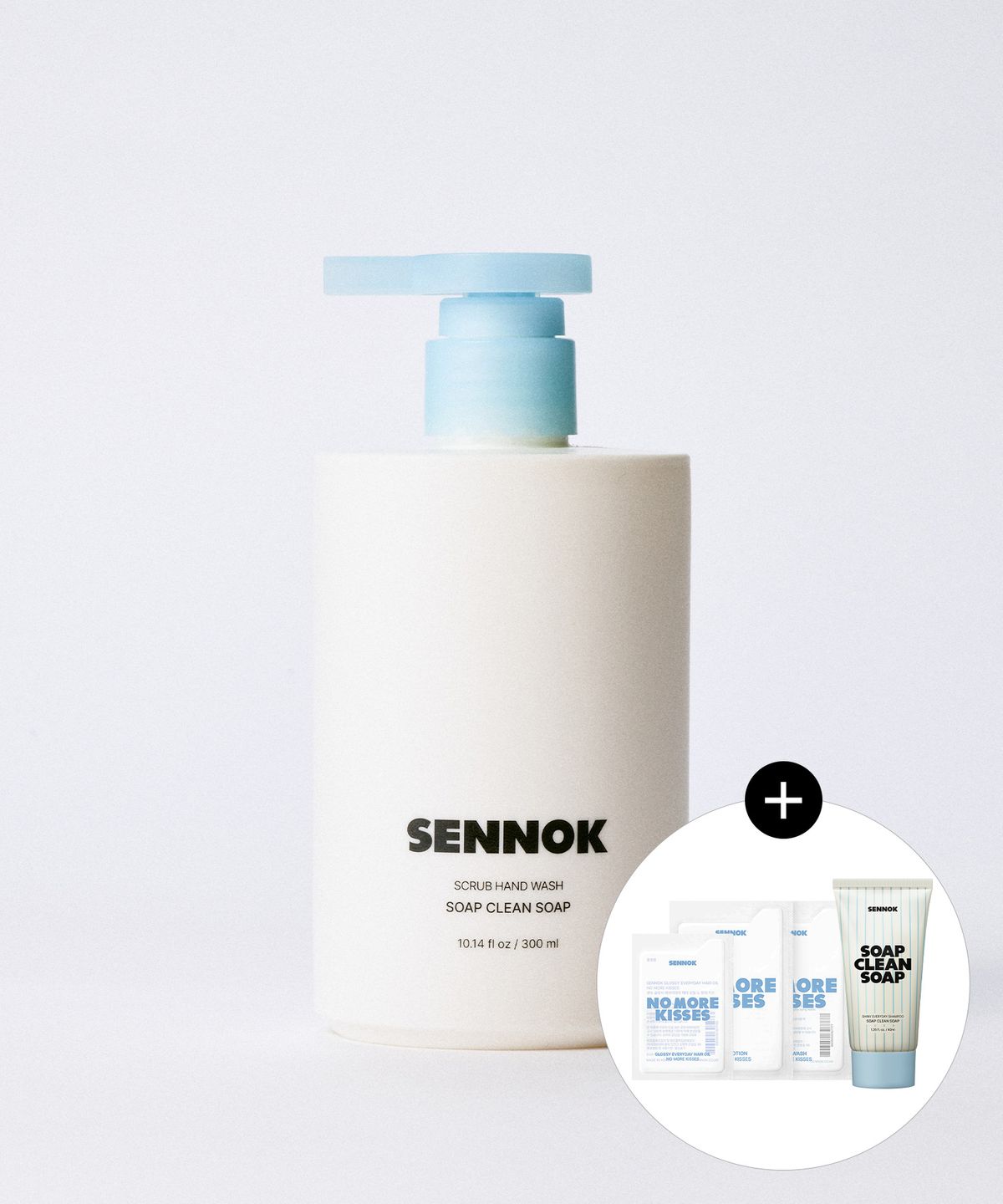센녹(SENNOK) 센녹 스크럽 핸드워시 솝 클린 솝 300ml+(증정) 샴푸 40ml+노모키샤쉐3종