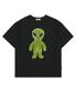 에일리언 그래픽 반팔티셔츠 블랙
