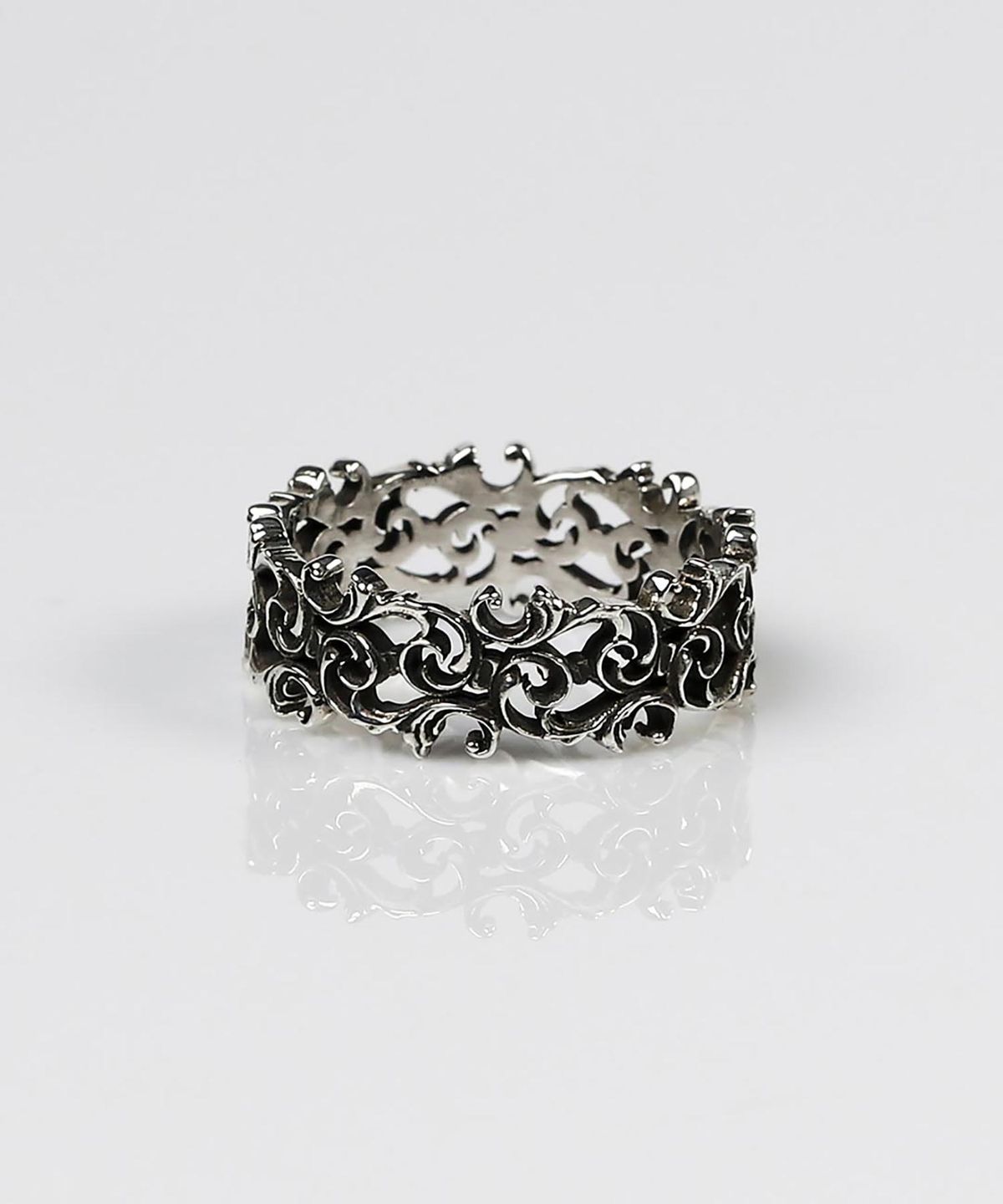 어드레스669(ADDRESS669) Baroque Frame Ring #4_GRAY