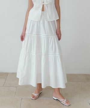 Romantic Cancan Skirt (ivory)