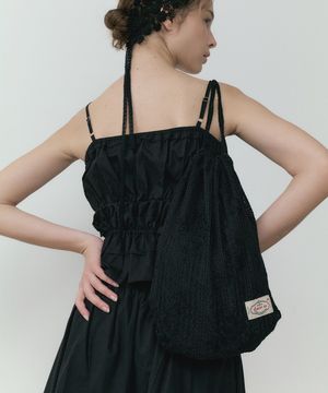 Wildflower Lace String Backpack (black)