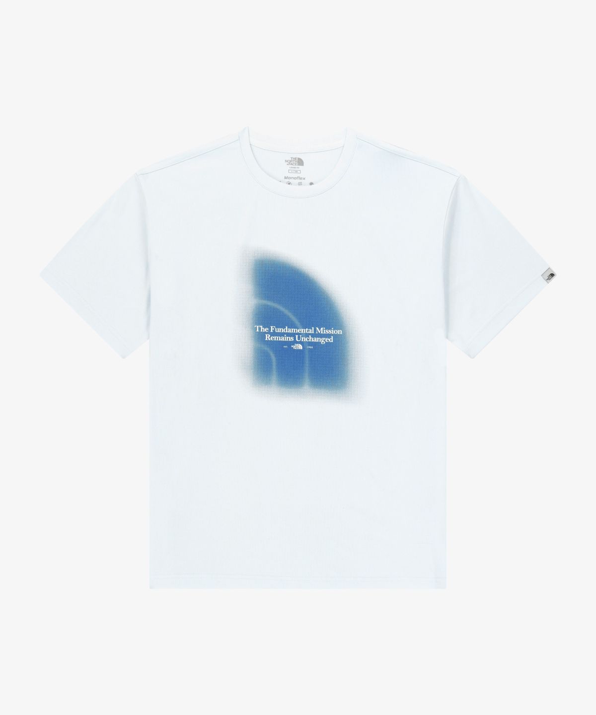 노스페이스(THE NORTH FACE) NT7UR13J 미스티 로고 반팔 라운드티 WHITE