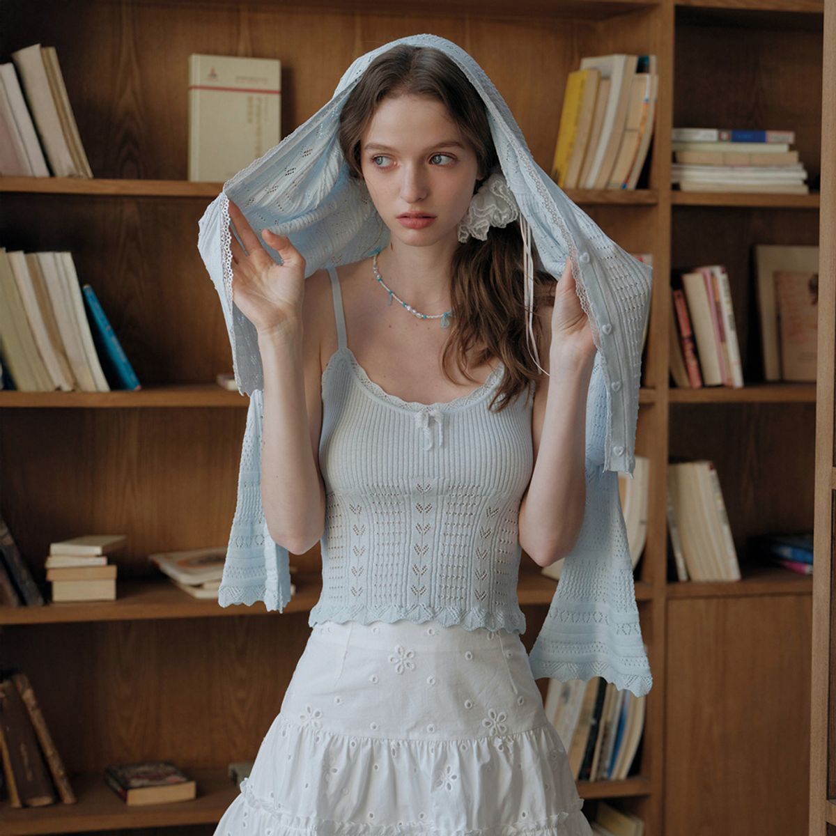 쎄무아듀(CEST MOIDEW) Cest_Crochet bow camisole