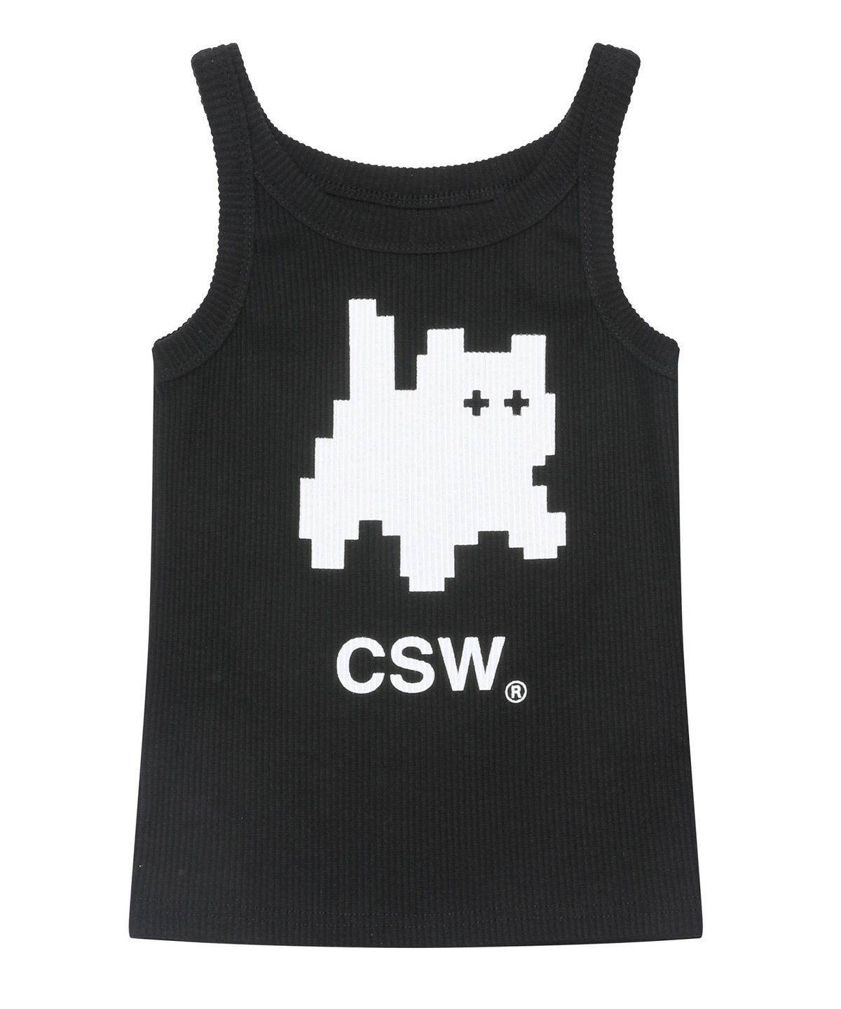캣세이브더월드(CATSAVETHEWORLD) 리빙 시그니처 픽셀 아트 슬리브리스 나시 (2컬러)