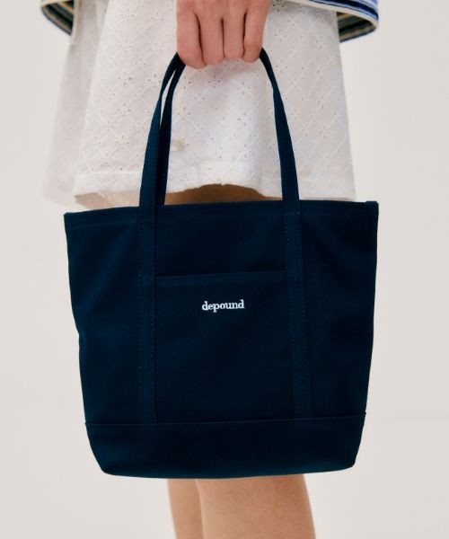 ●depound● Canvas Mini Tote Bag Navy DP2535BG028MNAXX MUSINSA | DEPOUND Canvas Mini Tote Bag [Navy]